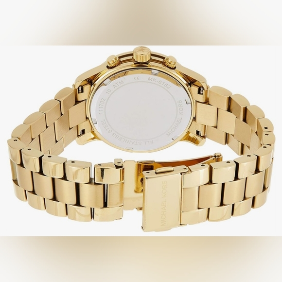 Michael Kors Women's MK6162 Gold Runway Watch - Picture 2 of 9
